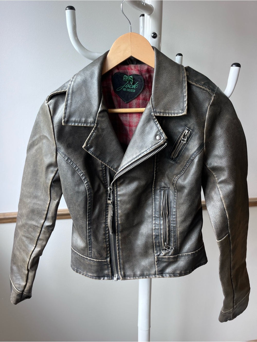 BB Dakota Faux Leather Moto Jacket